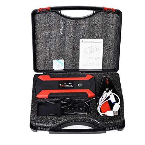 Yunso 89800mAh 4 USB portátil coche Jump Starter Pack Booster Cargador Batería Power Bank