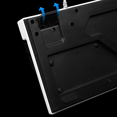 YZCH Gaming Keyboard,Wired Rainbow Led Backlit 104 Keys Mechanical Fell Wired USB Keyboards,RGB LED Backlit for Overwatch LOL