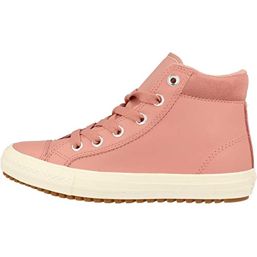 Zapatos de deporte de cuero rosa 661905C