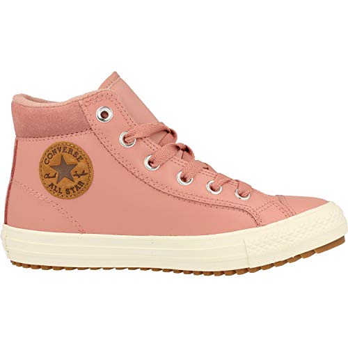 Zapatos de deporte de cuero rosa 661905C