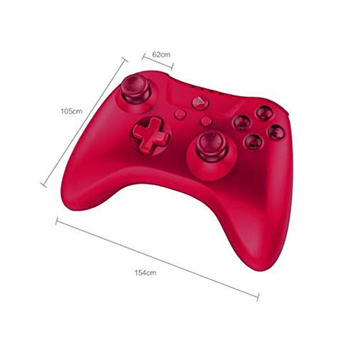 Zavddy Gamepad Rojo Gamepad Cable Controlador de Juego Puede ser Usado for Equipos móviles y teléfonos móviles Adecuado para Control De Juegos (Color : Red, Size : 15.4x10.5x6.2cm)