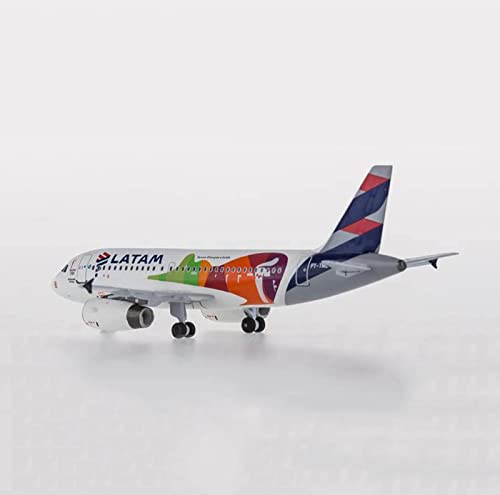 ZCYXQR Avión de pasajeros Airbus A319 de Escala 1/400, Modelo de aleación de los Juegos Olímpicos de Río LATAM, Juguetes para Adultos y Regalo, 8,5 cm x 9 cm