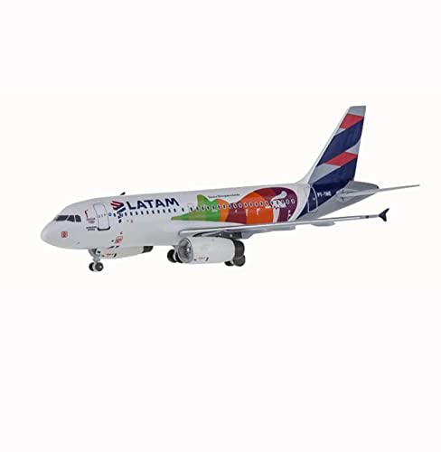ZCYXQR Avión de pasajeros Airbus A319 de Escala 1/400, Modelo de aleación de los Juegos Olímpicos de Río LATAM, Juguetes para Adultos y Regalo, 8,5 cm x 9 cm