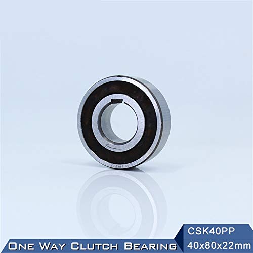 ZHENGGUIFANG Profesional Manguitos Bearing CSK40PP One Way con chaveta 40x80x22mm Ant-Rust Teniendo petróleo CSK6208PP 1 PC Embrague de Rueda Libre Rodamientos CSK208PP
