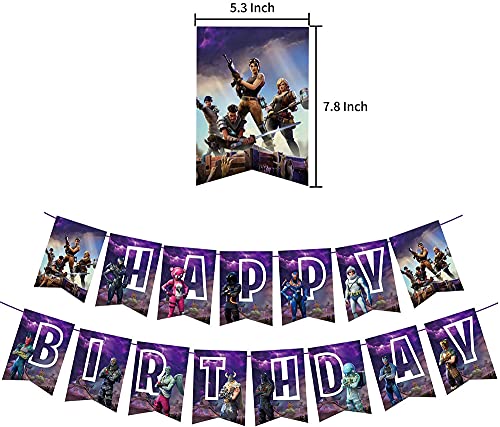 ZHIMATANG Suministros para Fiestas De Fanáticos del Juego Decoraciones para Fiestas De Anime con Decoración De Pasteles con Globos