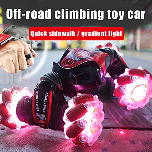 Zhiping Gesture Sensing RC Stunt Car para niño niña con rueda luminosa 4WD Off Road Truck Car Toys Twisting Off-Road Vehículo Juguete