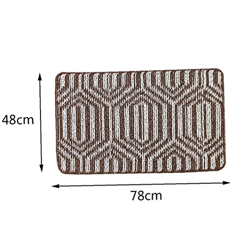 ZIYUMI 2 Pcs Heavy-Duty Non-Slip Rubber Backing Door Mat Entrance Low-Key Carpet Trap Dirt Outdoor Indoor