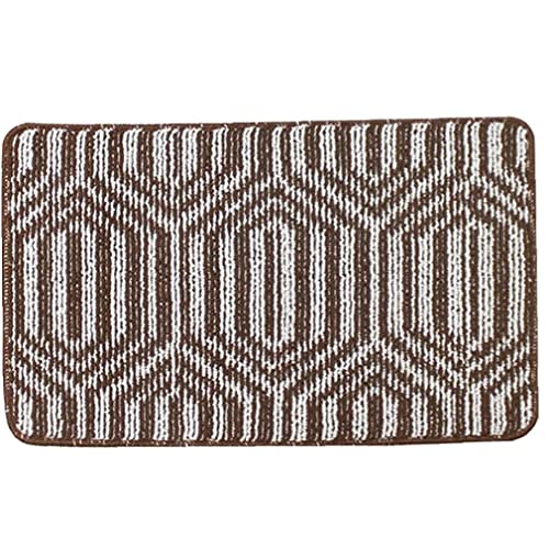 ZIYUMI 2 Pcs Heavy-Duty Non-Slip Rubber Backing Door Mat Entrance Low-Key Carpet Trap Dirt Outdoor Indoor