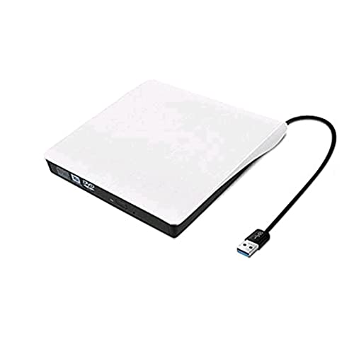 ZXCWE Unidades De DVD De CD Externas, Unidades Ópticas Externas USB, Portable 3.0, Rewriter Reader Writer Burner Unidades Ópticas Internas para Portátil, Pc, Mac 10