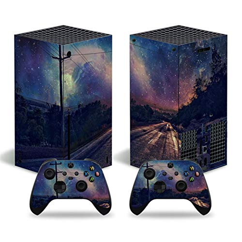 ZXJ Skin Sticker para Xbox One X, consola de videojuegos vinilo protector calcomanía para Xbox Series X Controller, gris