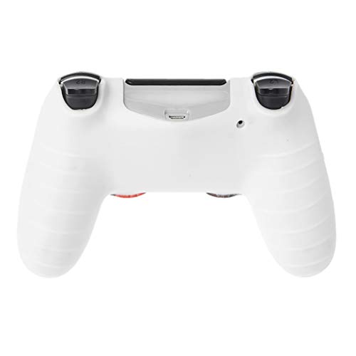 ZZALLL Gamepad Controller Funda Protectora Funda de Silicona + 2 Tapas de Agarre para PS4