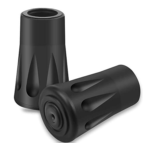 10 Piezas de Puntas de Goma para Bastones, Protectores de Punta de Bastón de Trekking, Funda Protectora de Bastón de Senderismo para Punta de Bastón de Trekking