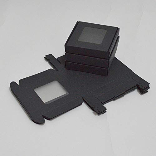 10pcs Negro Kraft Gran Caja de Regalo Embalaje Blanco Artesanía Caja de Papel Fiesta Boda Caja de Cartón Cajas De Carton Caja de Embalaje, costo de impresión 35 dólares, 180X120X25MM