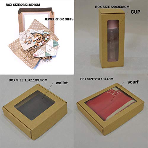 10pcs Negro Kraft Gran Caja de Regalo Embalaje Blanco Artesanía Caja de Papel Fiesta Boda Caja de Cartón Cajas De Carton Caja de Embalaje, costo de impresión 35 dólares, 180X120X25MM