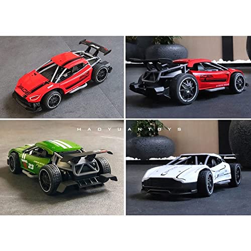 1/24 Scale Flat Running Rally Remote Control Car 2.4G Electric Racing RC Racing Vehicle High-Speed Drift RC Car Alloy RC Car Model Gifts for Boys and Girls (Green)