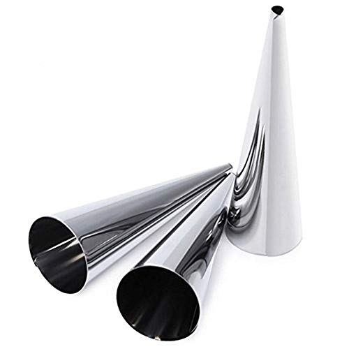 16 Unidades Moldes de Cannoli de Acero Inoxidable para Panqueques, LAEMALLS Moldes de Croissant Hornear Tubos para Croissant Shell Cream Roll, Revestimiento Antiadherente - Utensilios de Repostería#2