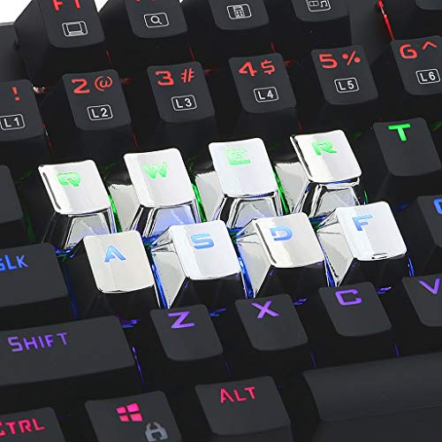 2-Key Pbt Keycaps Transmisión de luz de personalidad de metal chapado en oro compatible con la mayoría de los interruptores OEM Cherry MX teclado