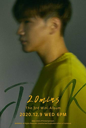 2PM JUN.K [20 MINS] 3rd Mini Album. 1p CD+1p UNFOLDED POSTER+52p Photo Book+2p Photo Card+1p Film Photo Card+1p Post Card+TRACKING CODE K-POP SEALED
