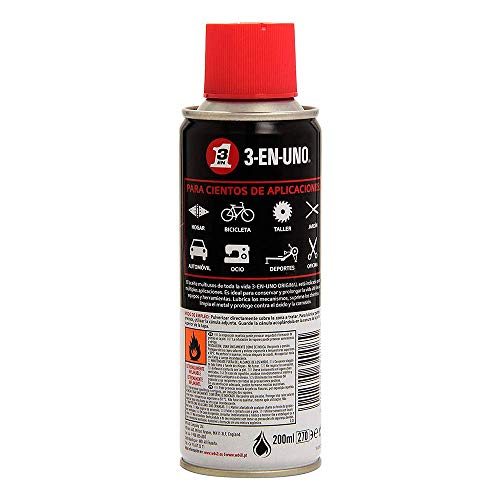 3 EN UNO Original 34135 - Spray Multiusos 200 ml- Lubrica, Limpia y Protege Contra el Óxido