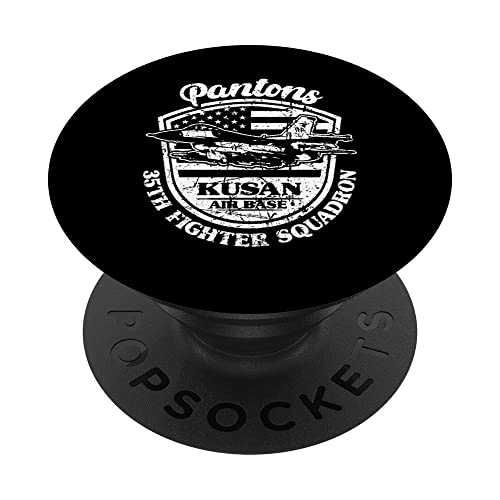 35º Escuadrón de combate Pantons Kusan Air Base Corea del Sur PopSockets PopGrip Intercambiable