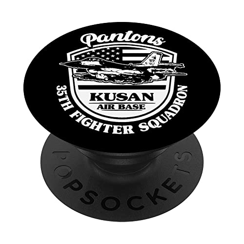 35º Escuadrón de combate Pantons Kusan Air Base Corea del Sur PopSockets PopGrip Intercambiable