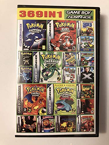 369 in 1 Game Boy Advance Juego láser W/recargable Save