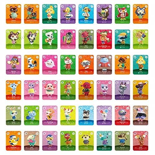 48 tarjetas de la serie AMIIBO de cruce de animales 5 tarjetas todas las tarjetas 201 > 300 para cruces de animales nuevos horizontes, tarjetas de juego serie 5 para interruptor/Wii U/nuevo 3DS