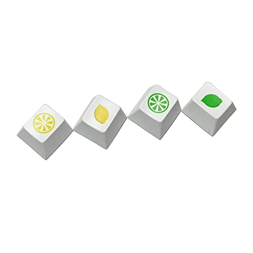 4Keycap PBT Dye Sublimation Cherry Profile Keycaps para Mx Switch Teclado Mecánico R4 Altura Key Cap para la escuela Oficina y suministros para el hogar