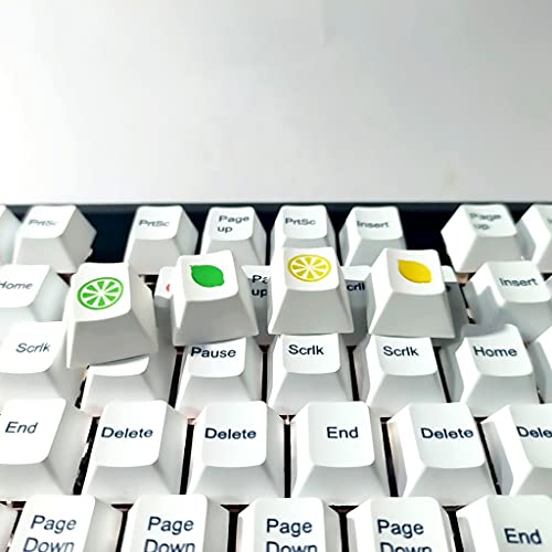 4Keycap PBT Dye Sublimation Cherry Profile Keycaps para Mx Switch Teclado Mecánico R4 Altura Key Cap para la escuela Oficina y suministros para el hogar
