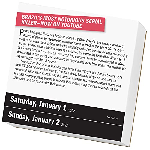 A Year of True Crime Page-A-Day Calendar 2022: A Year of Murders, Misleads, and Fascinating Forensics