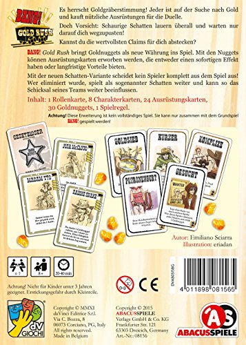 ABACUSSPIELE ¡Bang! ¡Bang! La Fiebre del Oro Erweiterung [VHS]