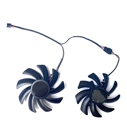 ACD Ventilador de gráficosVentilador de refrigeración 2PCS 85Mm Nuevo FD7010H12S FDC10H12S9-C 4PIN RX470 Fit for Sapphire HD6850 HD6970 HD7870 2G HD7950 HD7970 XFX R9 270X 280X(Color:1)