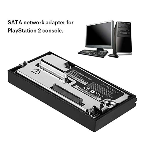 Adaptador de red SATA, material ABS Proceso HASL Adaptador de disco duro HDD Consola de conexión 2TB 2.5 ''/3.5 '' para PS2 2 Sin IDE