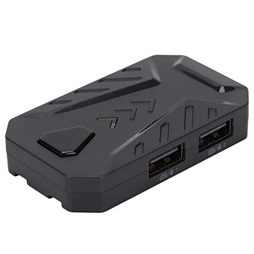 Adaptador de Teclado Y Mouse, Controlador de Juegos Móvil Bluetooth 4.0 Adaptador Convertidor de Teclado Y Mouse con 3 Puertos USB para Teléfonos Móviles Android para OS, Xbox One / Ps4 / Ps3