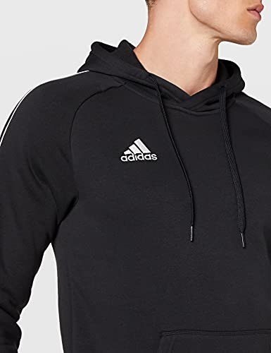 adidas CORE18 Hoody Sudadera con Capucha, Hombre, Negro (Negro/Blanco), XL