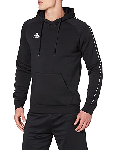 adidas CORE18 Hoody Sudadera con Capucha, Hombre, Negro (Negro/Blanco), XL
