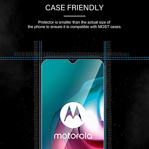 Aerku Protector de Pantalla Compatible con Moto G9 Play/Moto G50/Moto G30/Moto G10 [3 Piezas],9H Alta Sensibilidad 2.5D[Sin Burbujas] Cristal Templado Protector de Pantalla[Transparente]