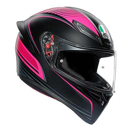 AGV Casco K1 MS WARMUP MATT BLACK/RED