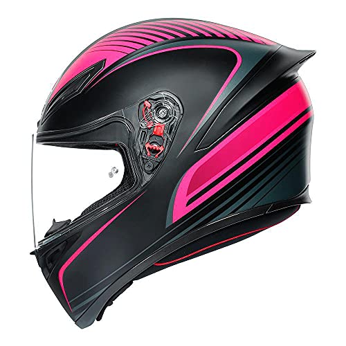 AGV Casco K1 MS WARMUP MATT BLACK/RED