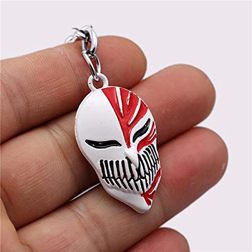 Akopiuto Anime key chain, 9 key ring holder pendants, Kurosaki mask key chain jewelry gift white