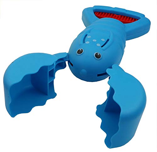 alldoro, pellizcador diseño de Cangrejo, Excavadora de Mano Playa y Caja, Pala para niños a Partir de 3 años, Bolsa de Arena Azul, Color (Manfred Roser 63035)