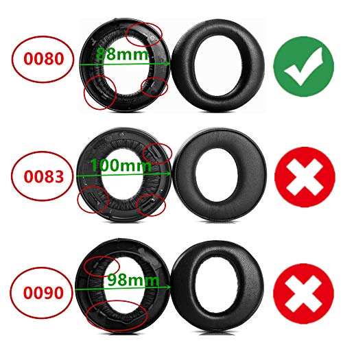 Almohadillas de repuesto compatible con Sony Playstation Gold Wireless Headset 7.1 Surround Sound PS4 2018/500 Millones Edición Limitada auriculares (negro)