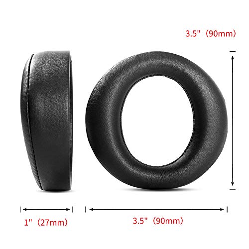 Almohadillas de repuesto compatible con Sony Playstation Gold Wireless Headset 7.1 Surround Sound PS4 2018/500 Millones Edición Limitada auriculares (negro)