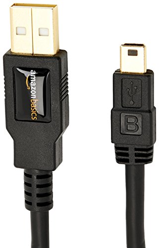 Amazon Basics - Cable USB 2.0 de tipo A a tipo B mini (0,9 m)