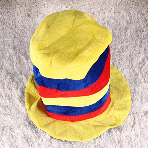 Amosfun Clown Hat Circus Party Cap Stage Performance Clown Cosplay Cap for Carnival Festival Party Supplies (Style 3)