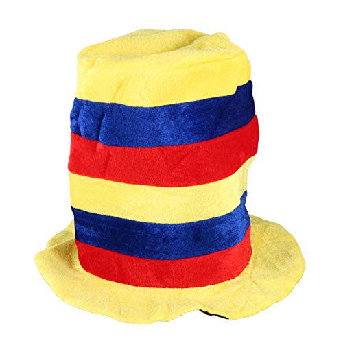 Amosfun Clown Hat Circus Party Cap Stage Performance Clown Cosplay Cap for Carnival Festival Party Supplies (Style 3)