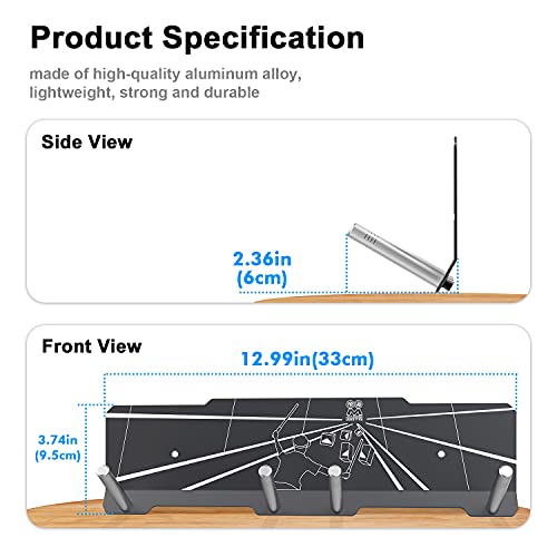 AMVR VR Metal Hook Stand Headset and Controller Mount Storage Hook Stand for Oculus Quest 2, Quest 1, Rift S, Valve Index, HP Reverb G2, HTC Vive, Vive Pro, Cosmos, Elite, PSVR (Gray)