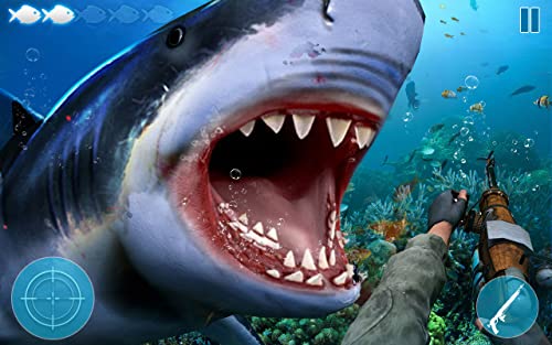 Angry Shark Attack Deep Sea Shark Hunter Games