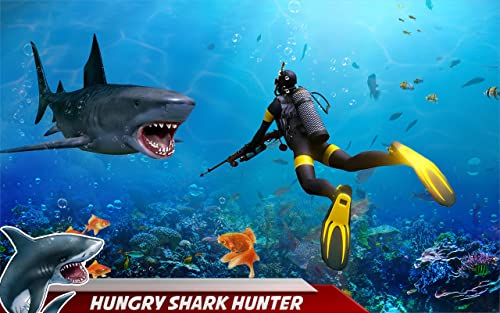 Angry Shark Attack Deep Sea Shark Hunter Games