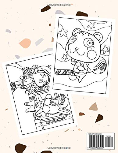 Animal Crossing New Horizons Coloring Book: Animal Crossing New Horizons Relaxing Coloring Books For Adult - (Unofficial Book)
